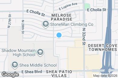 Map image of the property - 3015 E Desert Cove Ave