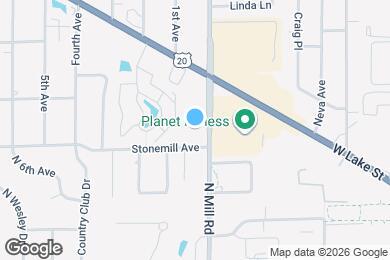 Map image of the property - 520 N Mill Rd