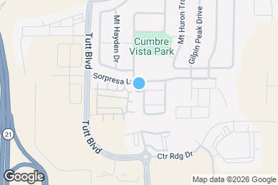Map image of the property - 7756 Crestone Peak Trail