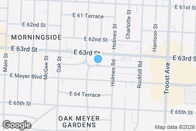Map image of the property - 614 E 63rd Ter