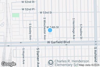 Map image of the property - 5424 S Wolcott Ave