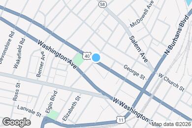 Map image of the property - 631 W Franklin St