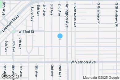 Map image of the property - 4256 2nd Ave