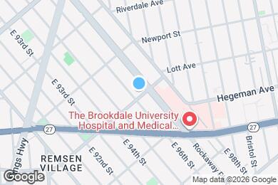 Map image of the property - 9611 Church Ave