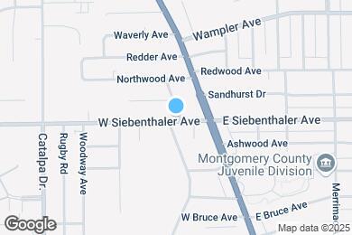 Map image of the property - 105 W Siebenthaler Ave