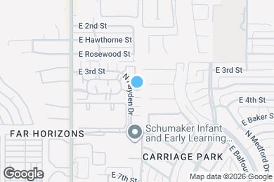 Map image of the property - 716 N Hayden Dr