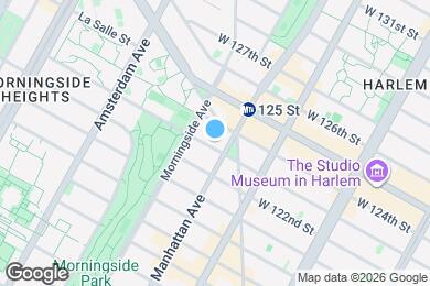 Map image of the property - 345 W 123rd St