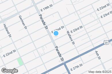 Map image of the property - 414 E 23rd St