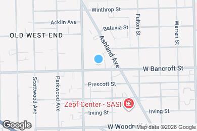 Map image of the property - 428 W Bancroft St