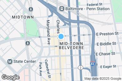 Map image of the property - 1209 N Charles St