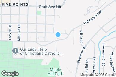 Map image of the property - 1705 Toll Gate Rd SE