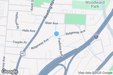 Map image of the property - 805 Ridgeway Ave