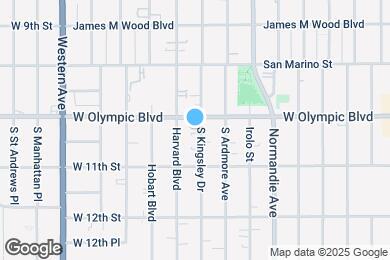 Map image of the property - 1017 S Kingsley Dr