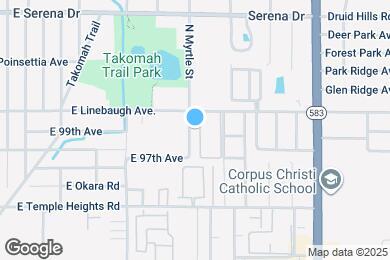 Map image of the property - 9903 N Myrtle St