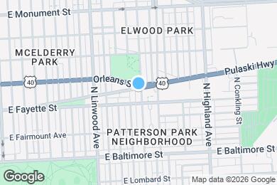 Map image of the property - 222 N Ellwood Ave