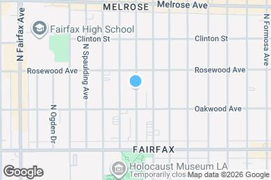 Map image of the property - 435 1/2 N Sierra Bonita Ave
