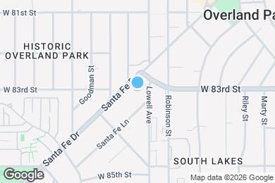 Map image of the property - 8227 Santa Fe Dr