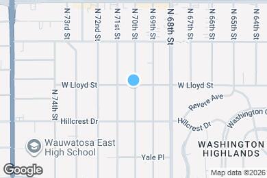 Map image of the property - 7009 W Lloyd St