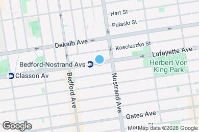 Map image of the property - 558 Lafayette Ave