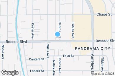 Map image of the property - 8309 Cedros Ave