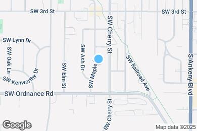 Map image of the property - 525 SW Maple St