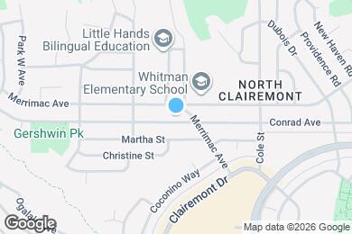 Map image of the property - 3822 Conrad Ave