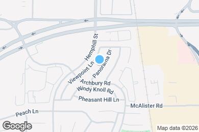Map image of the property - 12600 Panorama Dr