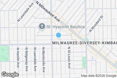 Map image of the property - 2818 N Drake Ave