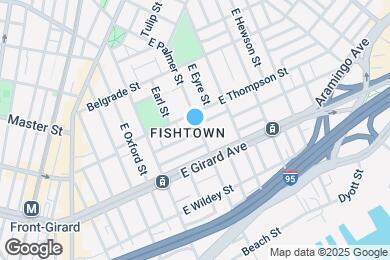 Map image of the property - 1232 E Palmer St