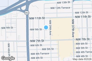 Map image of the property - 3940 NW 9th St