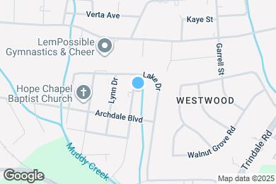 Map image of the property - 105 Meredith Dr