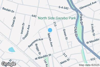 Map image of the property - 1910 Martin Ave