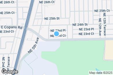 Map image of the property - 640 NE 23rd Ct