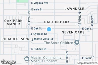 Map image of the property - 3330 E Cypress St