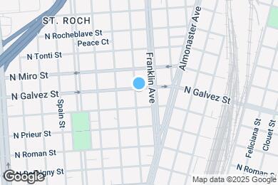 Map image of the property - 2548 N Galvez St
