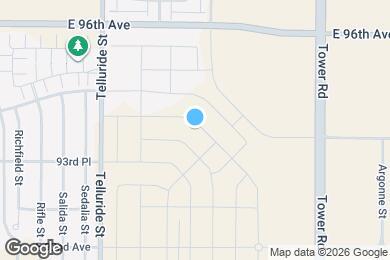 Map image of the property - 9481 Yampa St