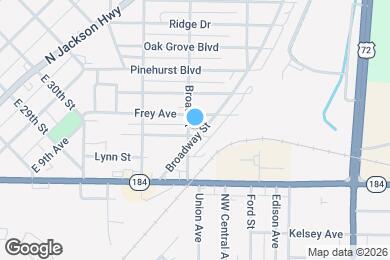 Map image of the property - 401 Broadway St