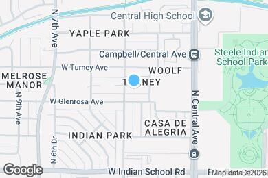 Map image of the property - 221 W Montecito Ave