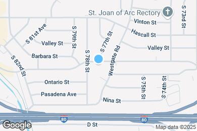 Map image of the property - 7701 Grover St