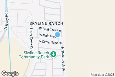 Map image of the property - 697 W Oak Tree Ln