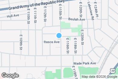 Map image of the property - 1446 E 115th St