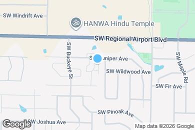 Map image of the property - 3807 SW Peachwood Dr