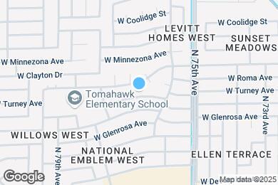 Map image of the property - 7562 W Turney Ave