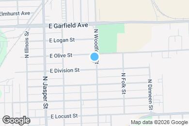 Map image of the property - 1729 N Woodford St