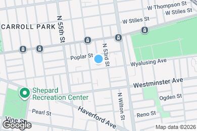 Map image of the property - 5323 Wyalusing Ave