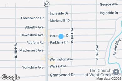 Map image of the property - 3408 Parklane Dr