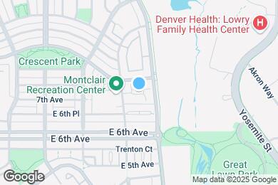 Map image of the property - 8200 E 8th Ave