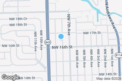 Map image of the property - 1621 NW 7th Terrace