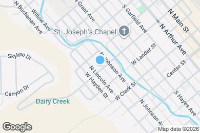 Map image of the property - 832 W Fremont St