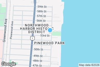 Map image of the property - 5409 N Flagler Dr